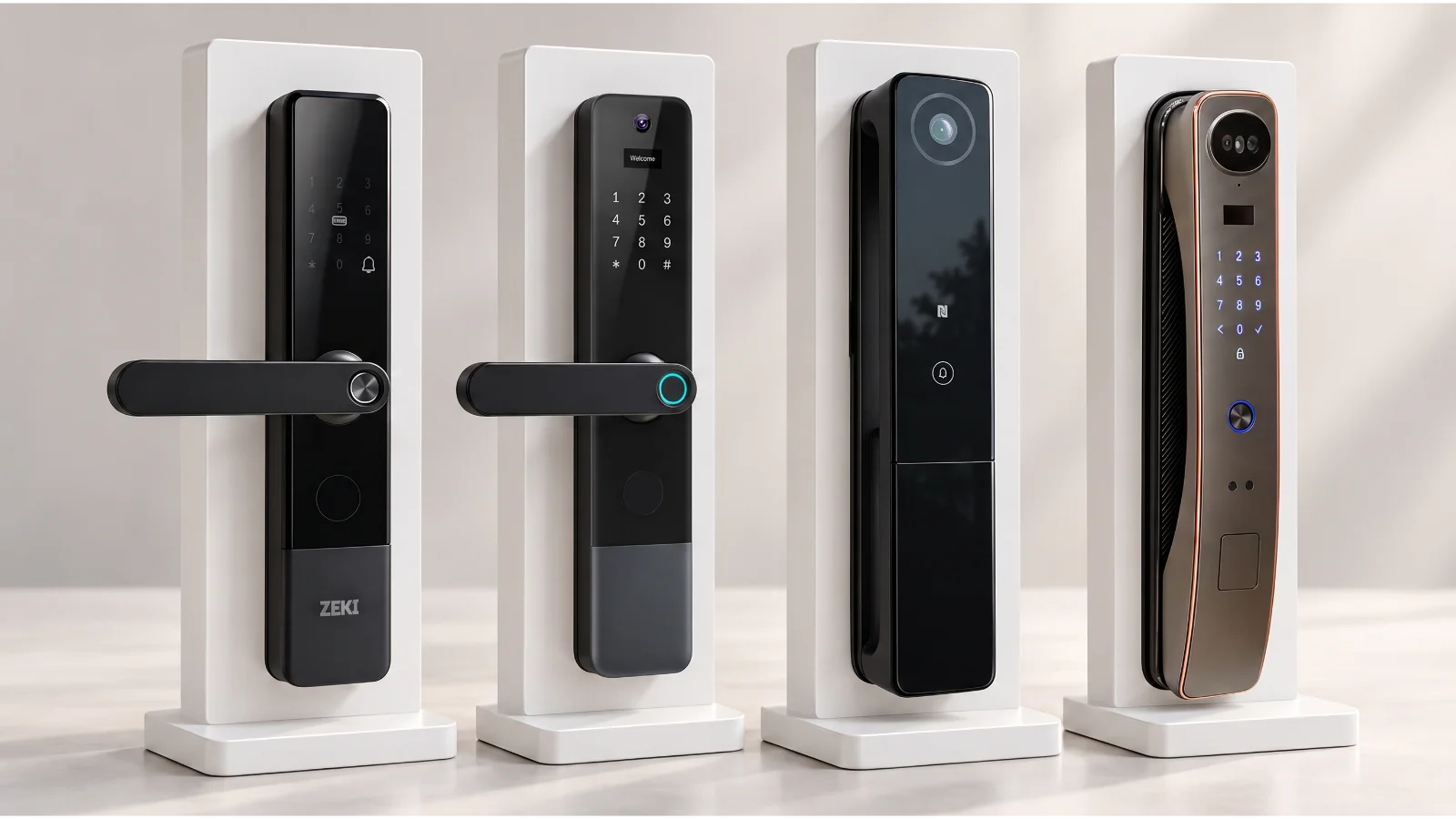 ZEKI X1 X2 S1 and R1 Pro smart lock model comparison